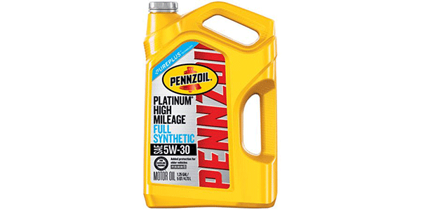 Pennzoil High Mileage Vehicle Oil 5W-30, 10W-30 5 Quart