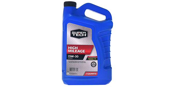 Super Tech High Mileage SAE 5W-30 Motor Oil, 5 Quarts