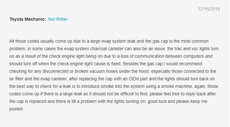 Toyota C1201 Code Problems and Troubleshoot