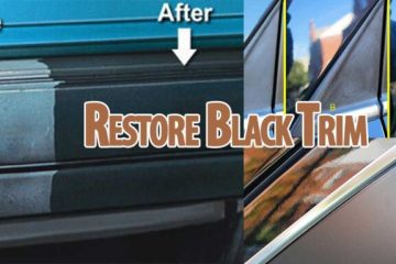 Restore Black Trim Around Car Windows
