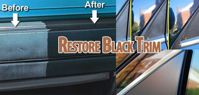 Restore Black Trim Around Car Windows