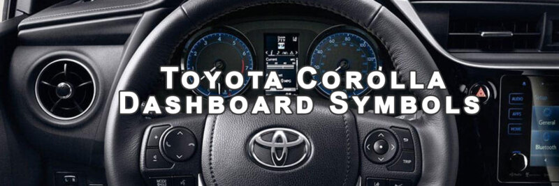 Toyota Corolla Dashboard Symbols