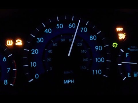 check engine and trac off light on toyota sienna