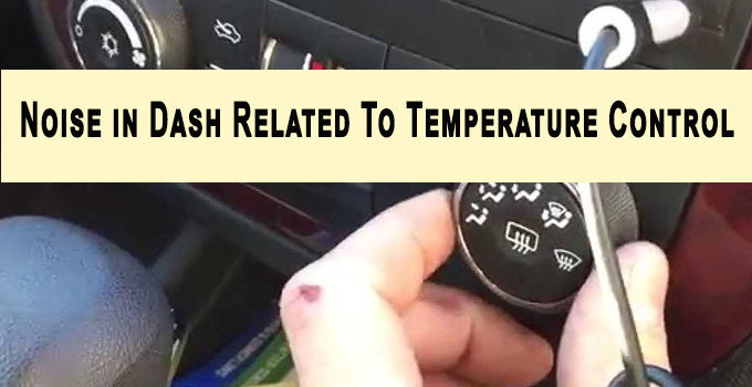 Noise in Dash Related To Temperature Control