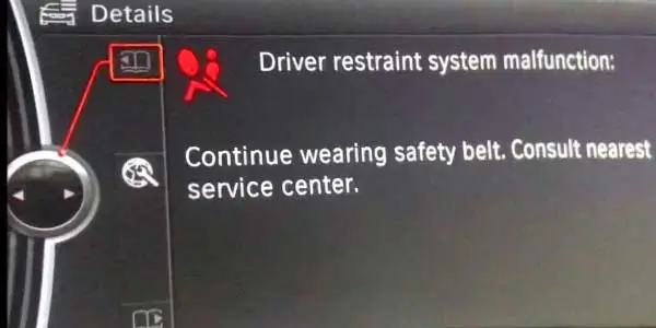 How to Fix Driver Restraint System Malfunction BMW